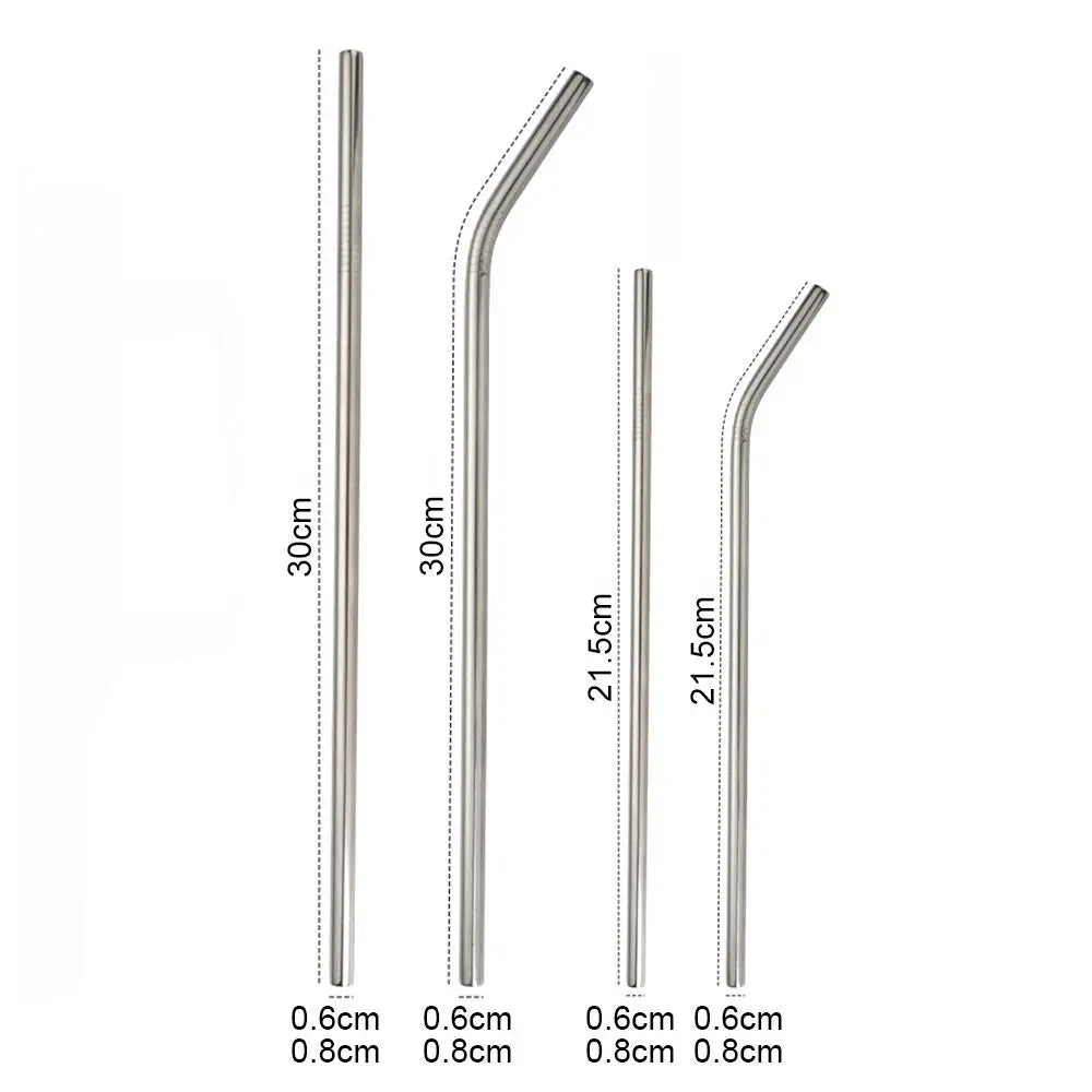 Stainless Steel Straws Straight Bent Straws Vacuum Tumbler Themos Cup Straw for Stanley Tyeso Cup