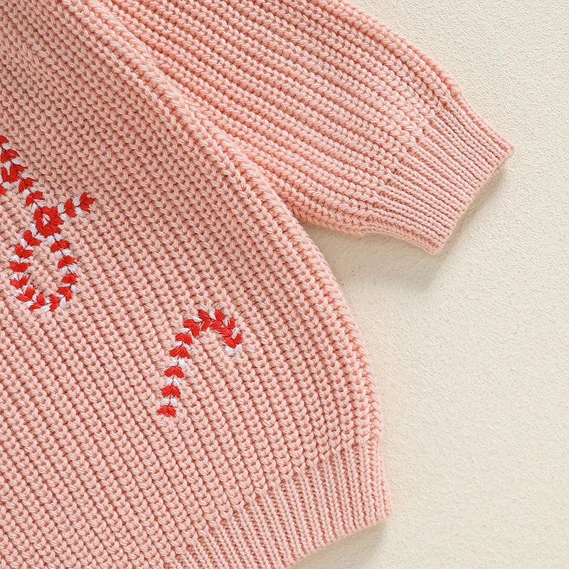 Adorable Reindeer Patterned Holiday Sweater Cozy Knit Pullover Festive Winter Jumper for Baby and Infant Toddler - FashionTech