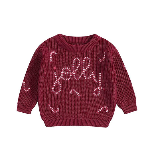 Adorable Reindeer Patterned Holiday Sweater Cozy Knit Pullover Festive Winter Jumper for Baby and Infant Toddler - FashionTech