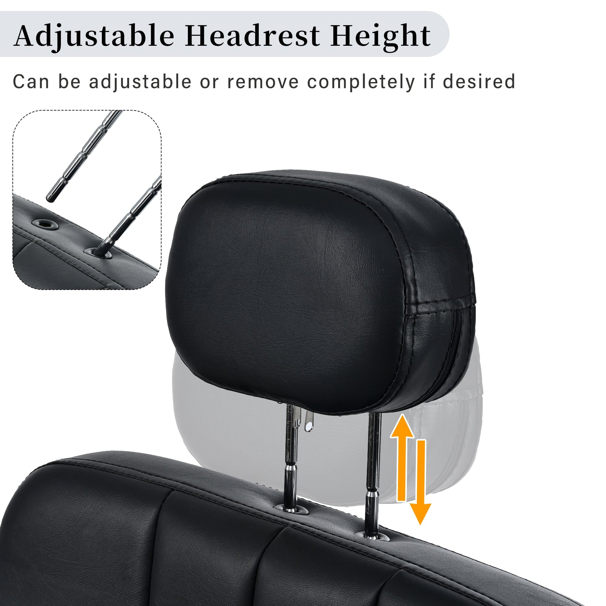 Advanced reclining hair salon chair with heavy - duty hydraulic pump, 360 ° rotation, maximum weight capacity of 400 pounds, bla - Tech Tready