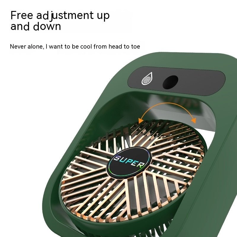 Air Conditioning Fan Desk Misting Fan Air Cooler Cooling USB Rechargeable Humidifier Portable Spray Fan With 3 Wind Speeds Mist Fan For Home - Tech Tready
