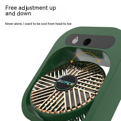 Air Conditioning Fan Desk Misting Fan Air Cooler Cooling USB Rechargeable Humidifier Portable Spray Fan With 3 Wind Speeds Mist Fan For Home - Tech Tready