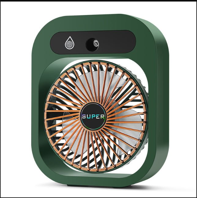 Air Conditioning Fan Desk Misting Fan Air Cooler Cooling USB Rechargeable Humidifier Portable Spray Fan With 3 Wind Speeds Mist Fan For Home - Tech Tready