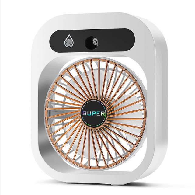 Air Conditioning Fan Desk Misting Fan Air Cooler Cooling USB Rechargeable Humidifier Portable Spray Fan With 3 Wind Speeds Mist Fan For Home - Tech Tready