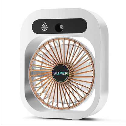 Air Conditioning Fan Desk Misting Fan Air Cooler Cooling USB Rechargeable Humidifier Portable Spray Fan With 3 Wind Speeds Mist Fan For Home - Tech Tready
