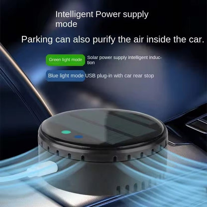 Air purifier for both home and car use solar powered negative ion formaldehyde and odor removal disinfection and purification device - Tech Tready