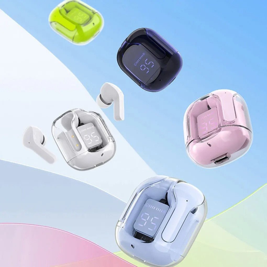 Air31 Earpuds Wireless Bluetooth 5.0 Sport Gaming Headsets Noise Reduction Earbuds Mic Headphones with LED Display Earphones - FashionTech