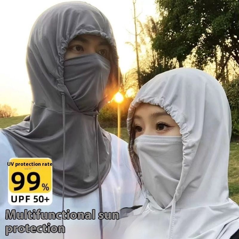 Anti - ultraviolet Outdoor Ice Silk Veil Cover Full Face Sun Mask - Tech Tready