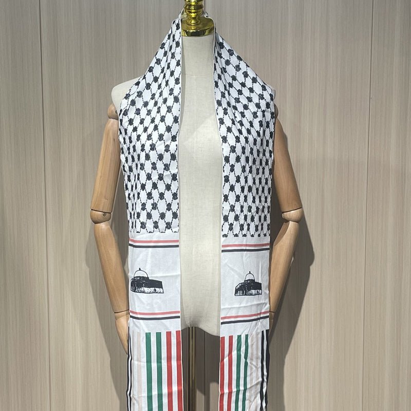 Arabic scarf prayer scarf ethnic style scarf shawl scarf headscarf - Tech Tready