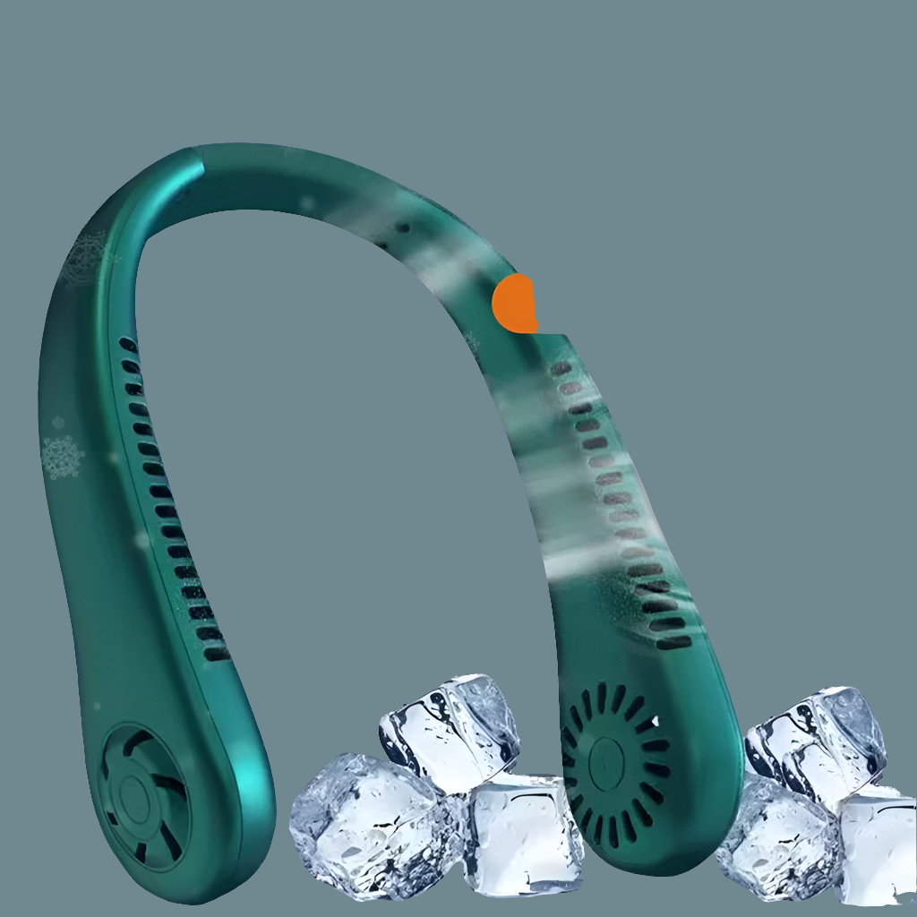 Portable Neck Fan Electric  Wearable Cooling FAN USB Rechargeable Air Conditioner