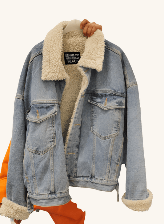 Baggy Lapel denim Jeans jackets - FashionTech