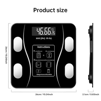 Bluetooth smart scale with app, full - body analysis, high - precision for fitness. - FashionTech