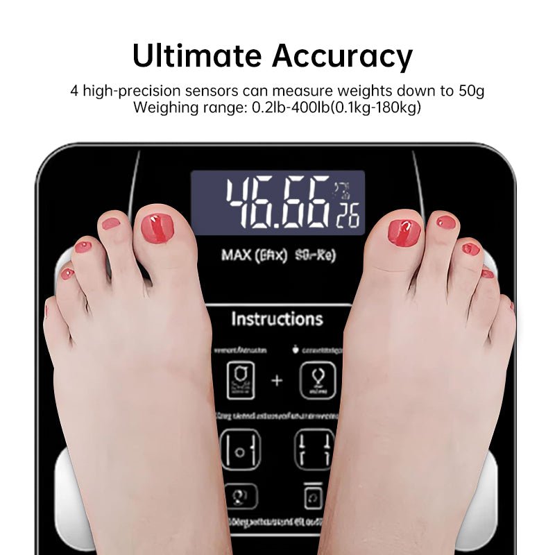 Bluetooth smart scale with app, full - body analysis, high - precision for fitness. - FashionTech