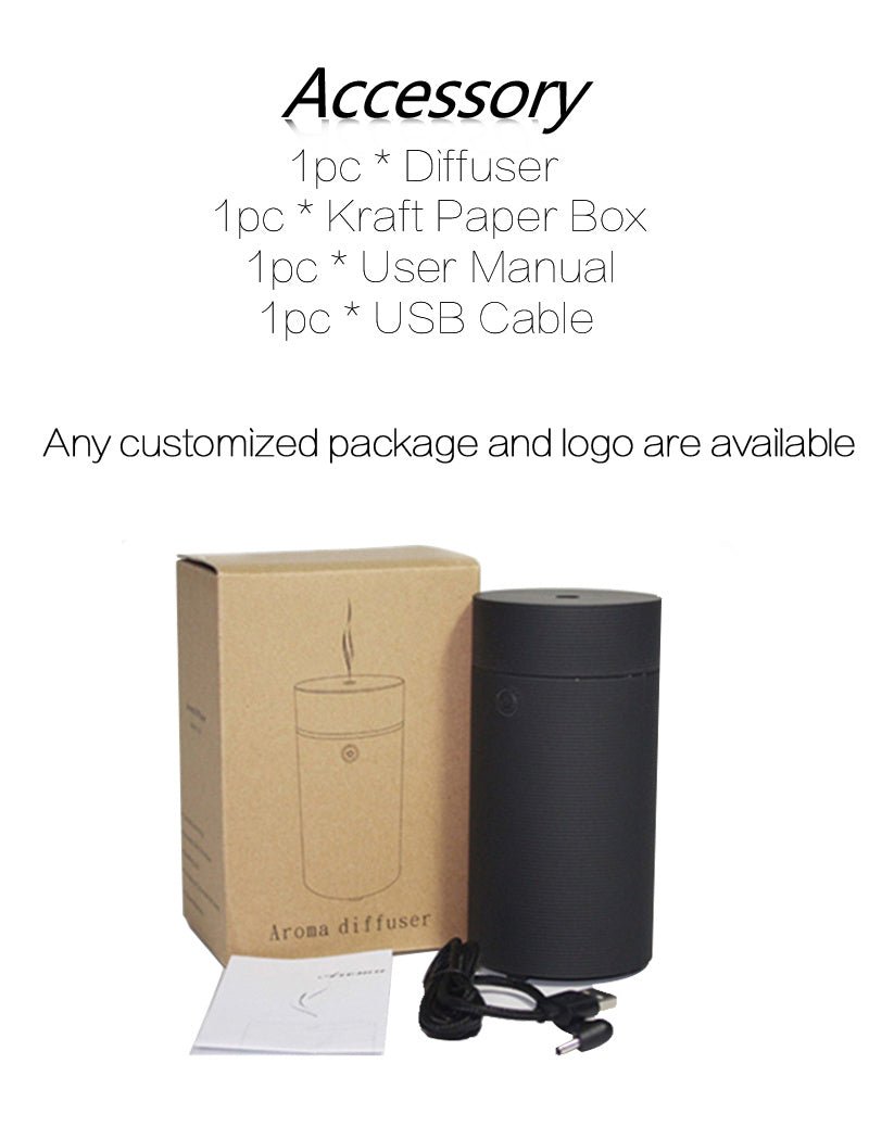 Car Humidifier 60ML Portable Aroma Diffuser USB Electric Ultrasonic Diffuser Car Air Humidifier - Tech Tready