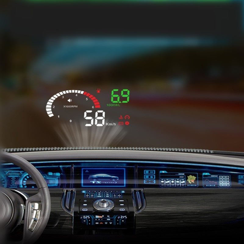 Car Mounted HUD Head Up Display Fuel Consumption Voltage Projector - Tech Tready