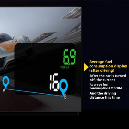 Car Mounted HUD Head Up Display Fuel Consumption Voltage Projector - Tech Tready