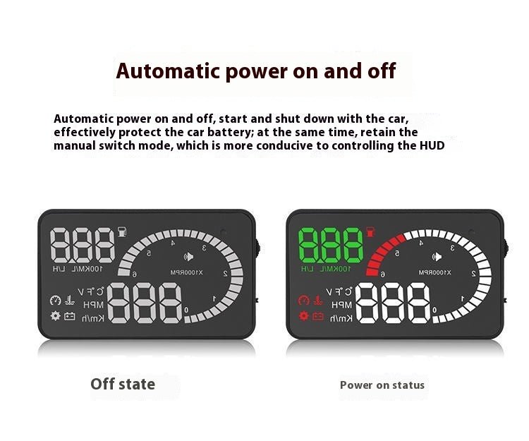 Car Mounted HUD Head Up Display Fuel Consumption Voltage Projector - Tech Tready