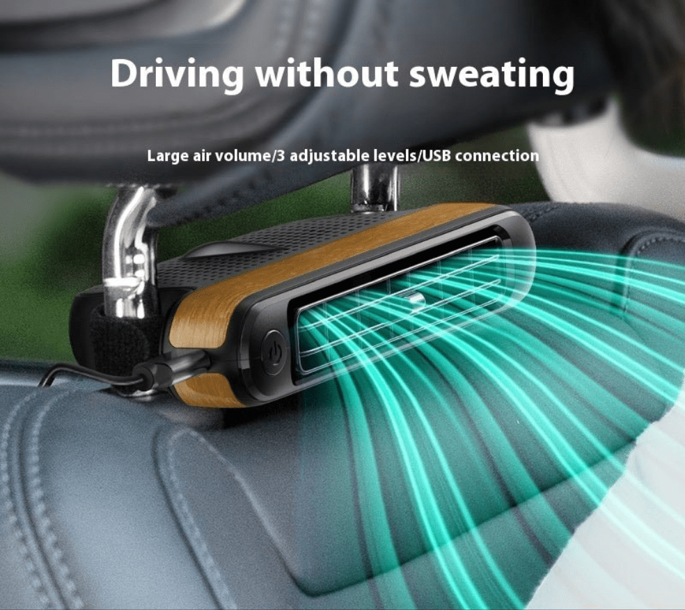 Car Turbine Fan Rear Seat USB Small Fan - FashionTech