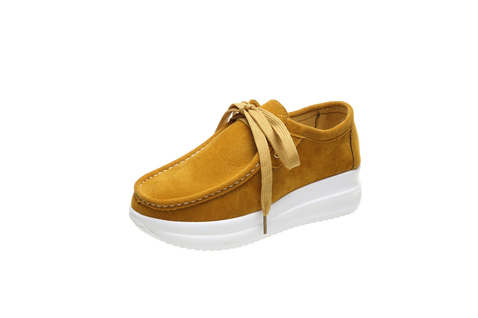Casual sports single shoe round toe lace up flat bottom comfortable mesh women's shoes - Tech Tready