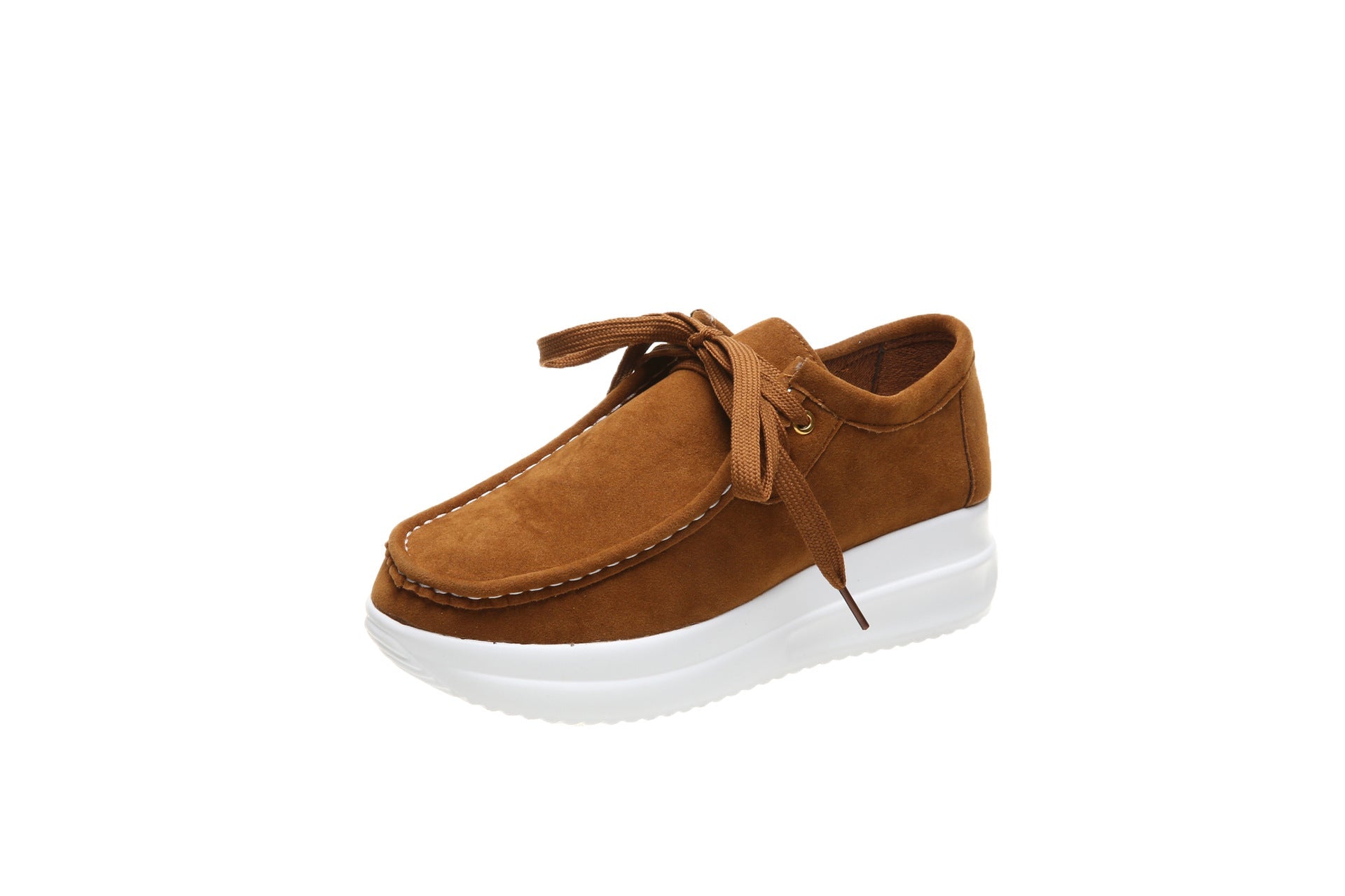 Casual sports single shoe round toe lace up flat bottom comfortable mesh women's shoes - Tech Tready