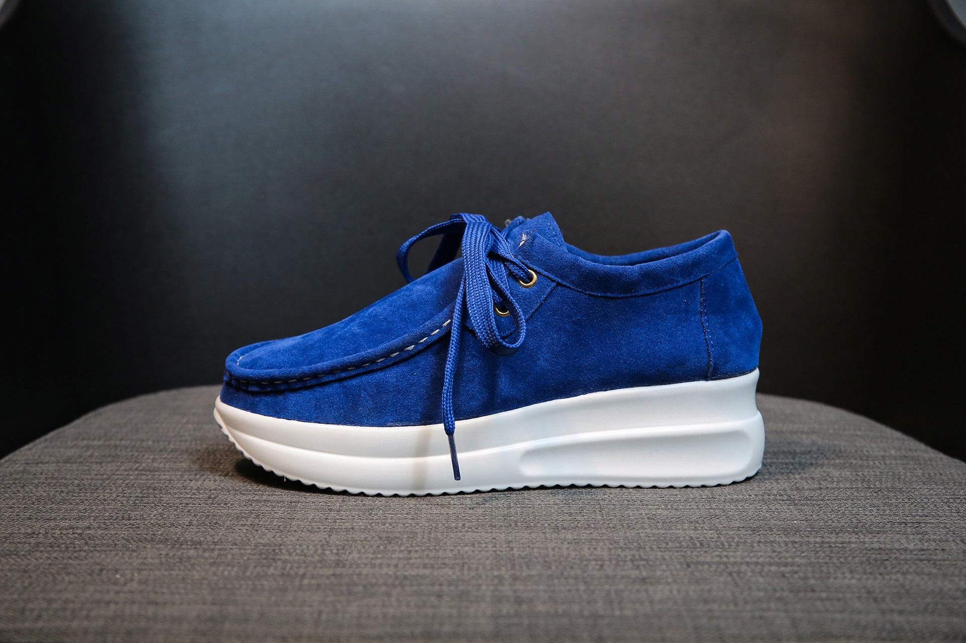 Casual sports single shoe round toe lace up flat bottom comfortable mesh women's shoes - Tech Tready
