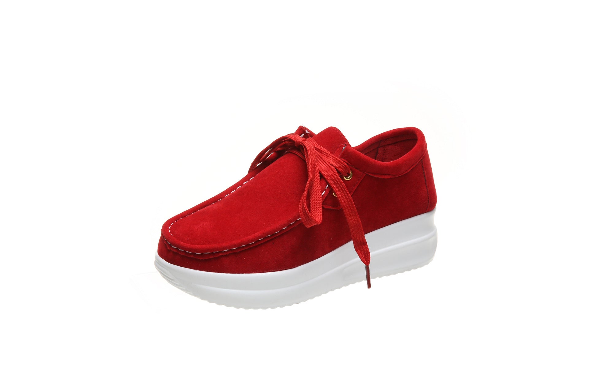 Casual sports single shoe round toe lace up flat bottom comfortable mesh women's shoes - Tech Tready