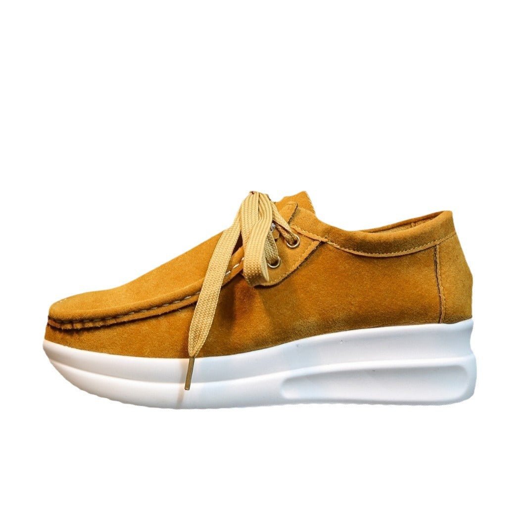 Casual sports single shoe round toe lace up flat bottom comfortable mesh women's shoes - Tech Tready
