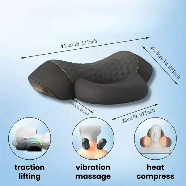 Cervical pillow protection vertebra sleep special massage spine non - tral heating compress - Tech Tready