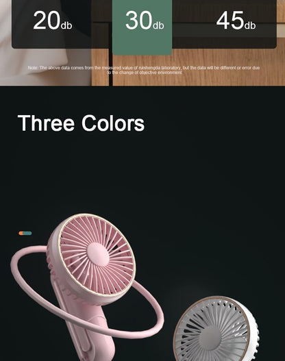Compact Personal Fan - 5 Speed Settings, Quiet Brushless Motor, Rechargeable 2000mAh Power Bank, Foldable, Portable, Long - Lasting, Small, and Lightweight for Outdoor or Indoor Use - FashionTech