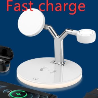Compatible with Apple, 3 In 1 Magnetic Wireless Charger 15W Fast Charging Station For Magsafe Chargers - Tech Tready