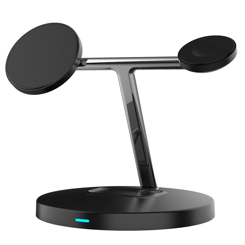 Compatible with Apple, 3 In 1 Magnetic Wireless Charger 15W Fast Charging Station For Magsafe Chargers - Tech Tready