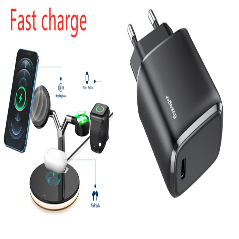 Compatible with Apple, 3 In 1 Magnetic Wireless Charger 15W Fast Charging Station For Magsafe Chargers - Tech Tready