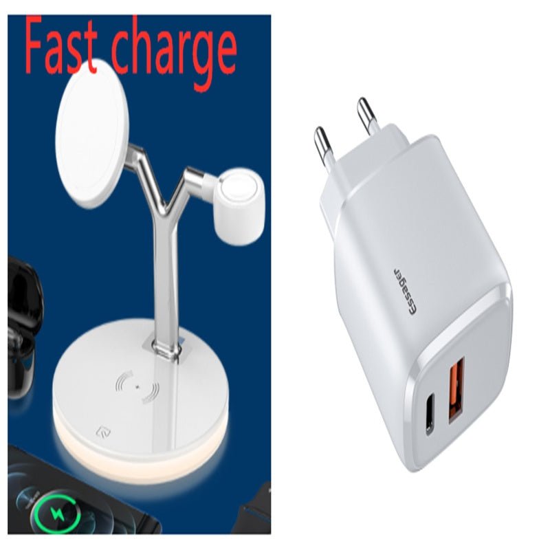 Compatible with Apple, 3 In 1 Magnetic Wireless Charger 15W Fast Charging Station For Magsafe Chargers - Tech Tready
