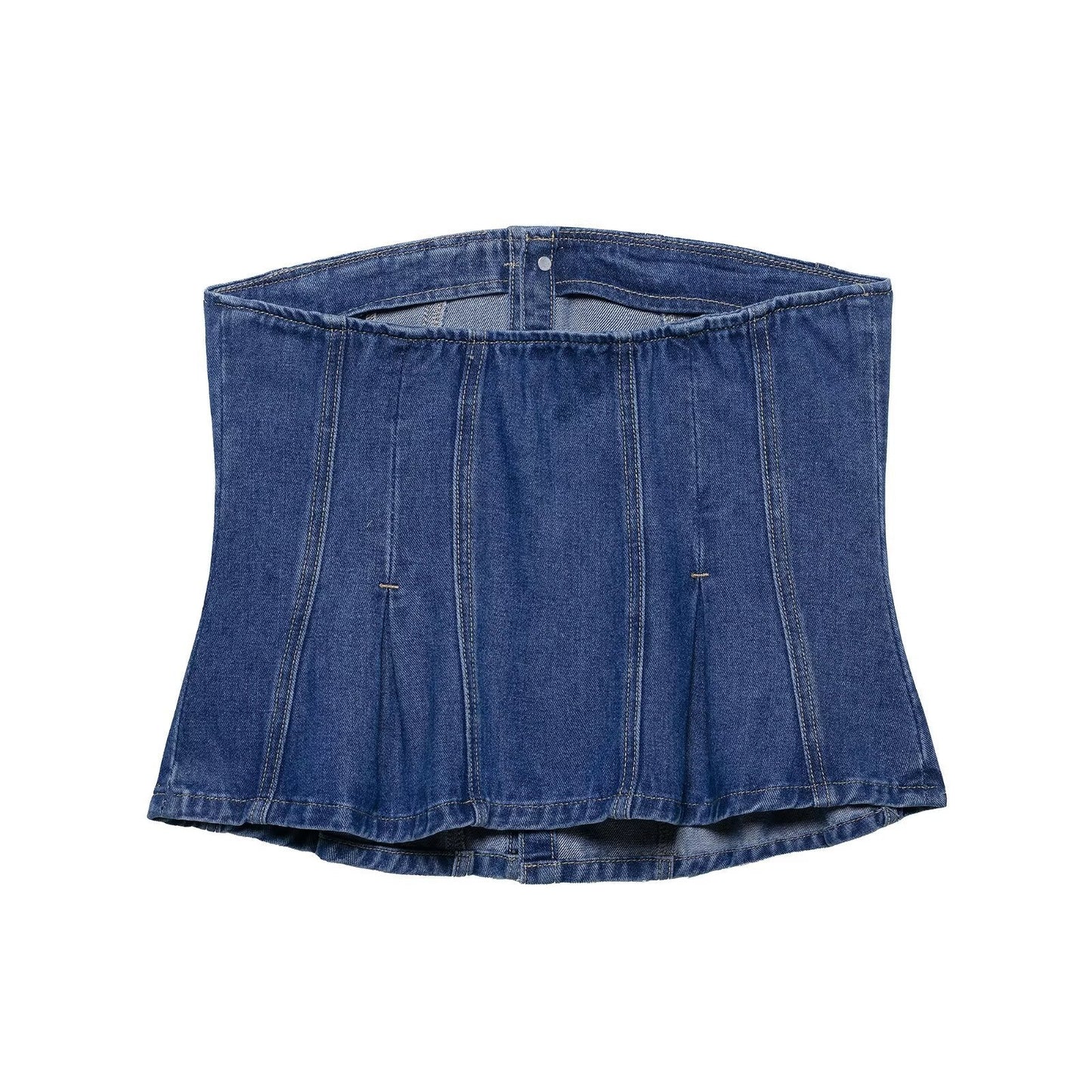 Cowboy corset+denim shorts set for women - FashionTech