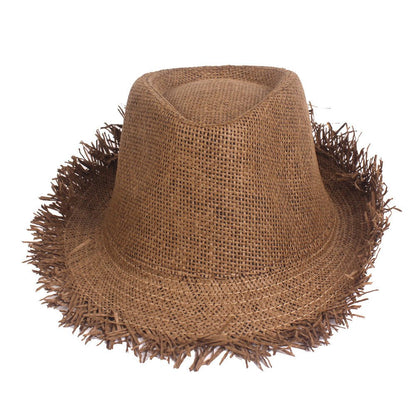 Cowboy Old Top Hats Straw Hats Summer Sun - FashionTech
