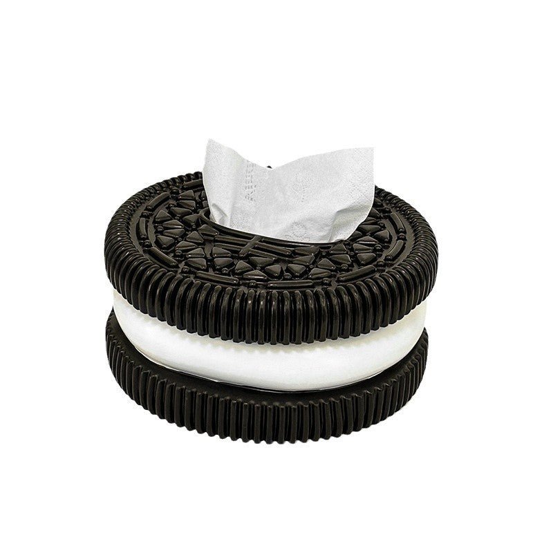Creative and minimalist Oreo paper box home living room bedroom desktop high - end sense tissue box decorative accessories, ornaments - Tech Tready
