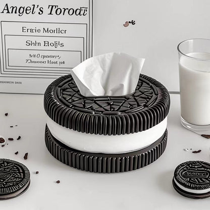 Creative and minimalist Oreo paper box home living room bedroom desktop high - end sense tissue box decorative accessories, ornaments - Tech Tready