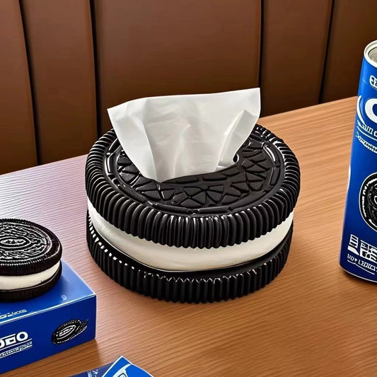 Creative and minimalist Oreo paper box home living room bedroom desktop high - end sense tissue box decorative accessories, ornaments - Tech Tready