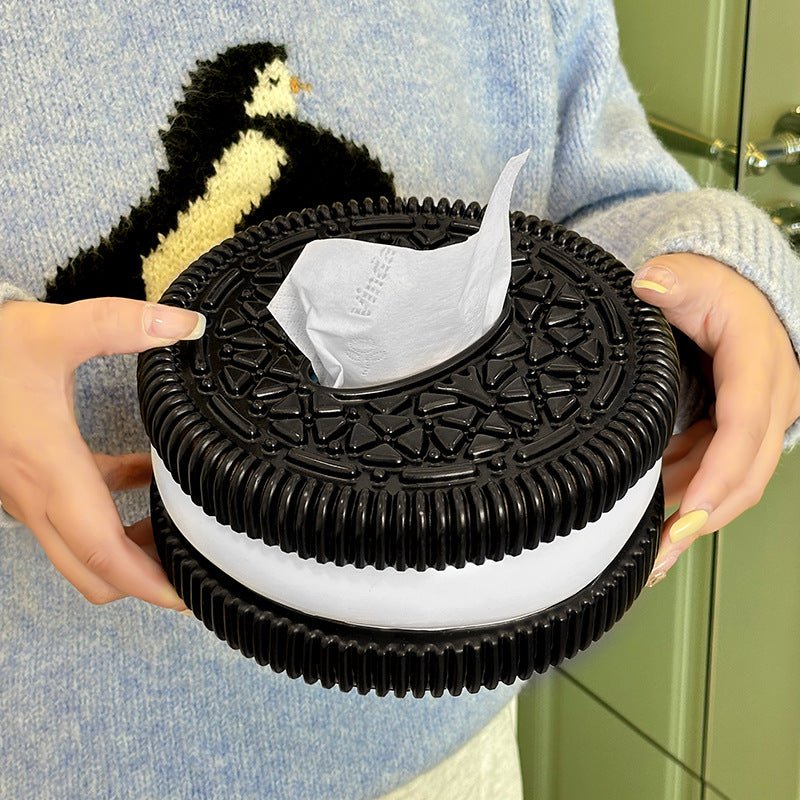 Creative and minimalist Oreo paper box home living room bedroom desktop high - end sense tissue box decorative accessories, ornaments - Tech Tready
