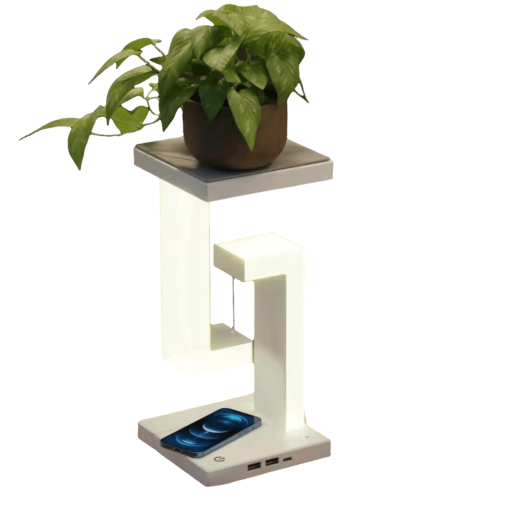 Creative Smartphone Wireless Charging Suspension Table Lamp Balance Lamp Floating For Home Bedroom - FashionTech