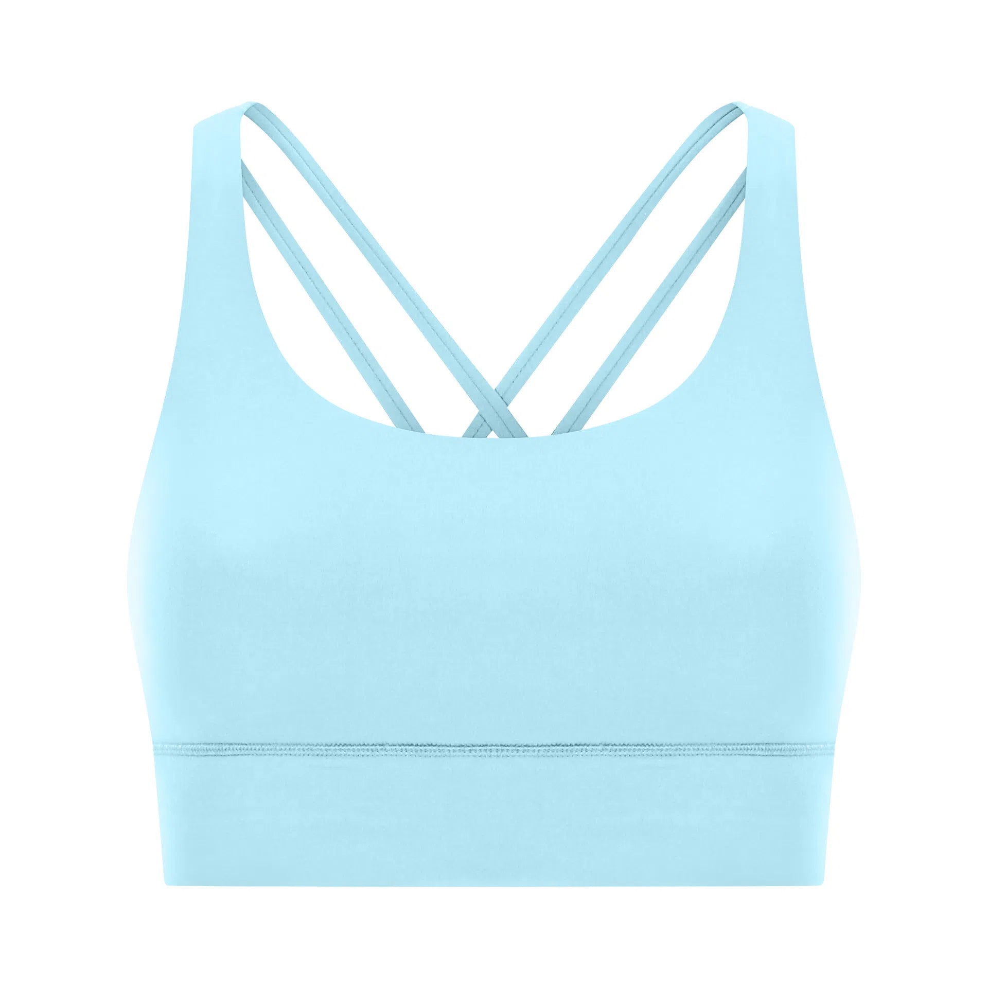 Cross back yoga bra brushed bare high - strength shock - absorbing gathering sports vest for women - Tech Tready