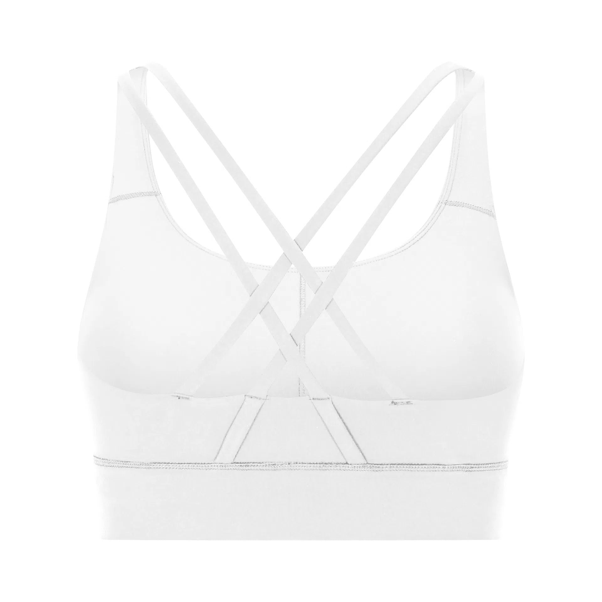 Cross back yoga bra brushed bare high - strength shock - absorbing gathering sports vest for women - Tech Tready