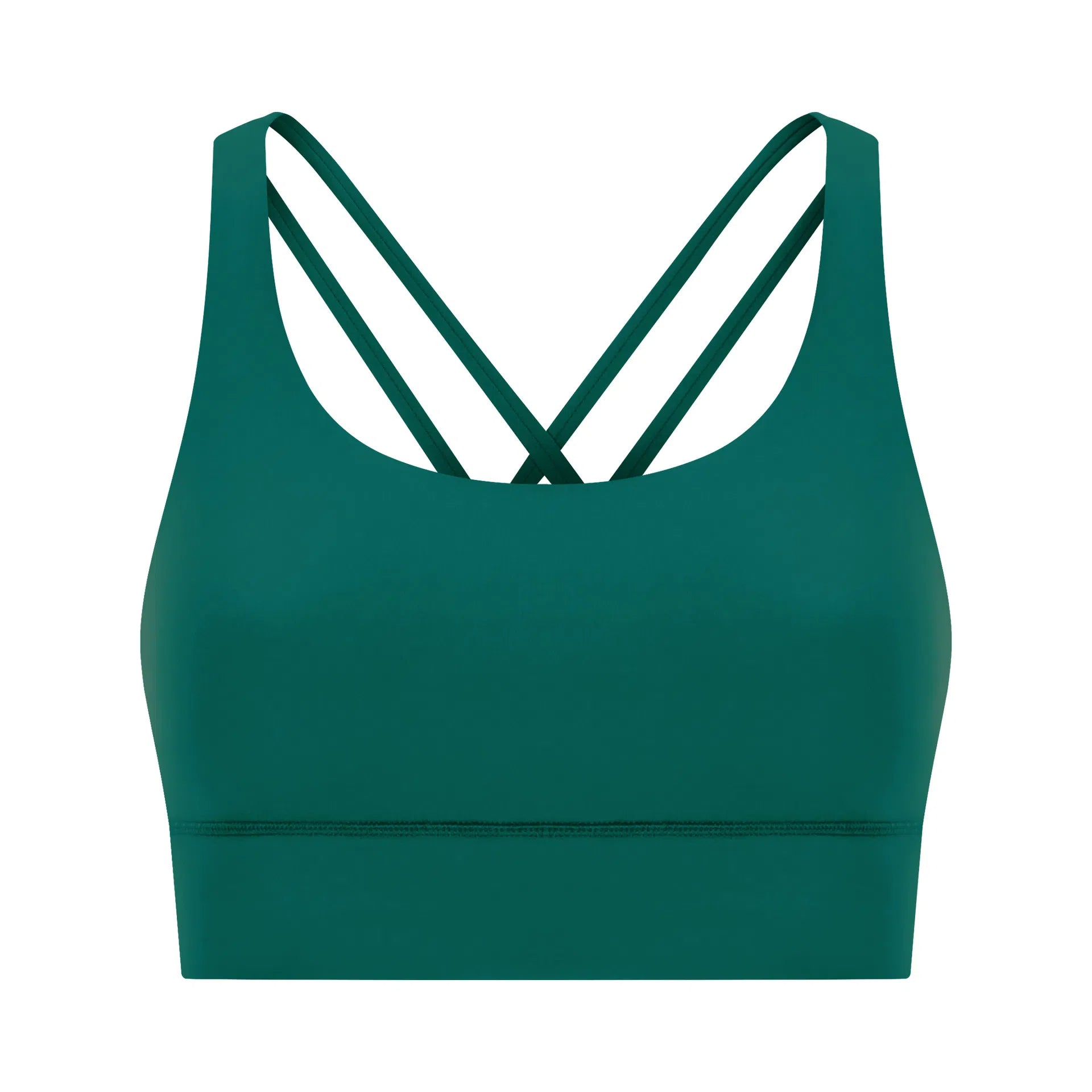 Cross back yoga bra brushed bare high - strength shock - absorbing gathering sports vest for women - Tech Tready