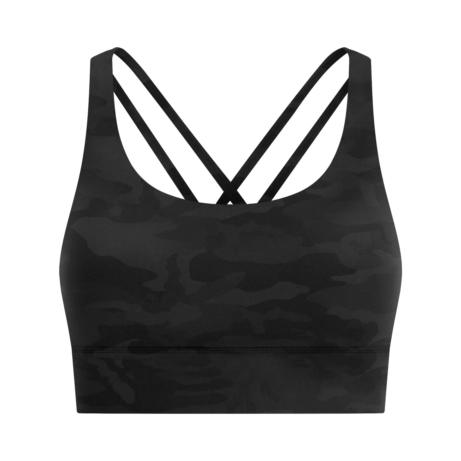 Cross back yoga bra brushed bare high - strength shock - absorbing gathering sports vest for women - Tech Tready
