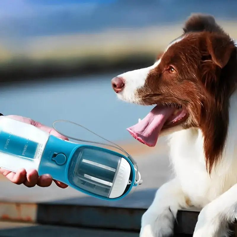 Dog Water Cup Drinking Food Garbage Bag Three - in - one Portable Small Multi - functional Pet Cups Pets Supplies - FashionTech
