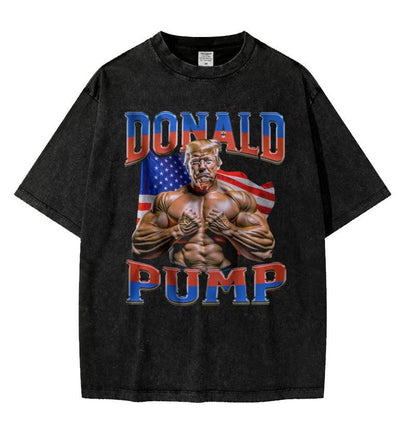 Donald Pump Gift Meme T Shirt Funny Election Gym Graphic T - s - Tech Tready
