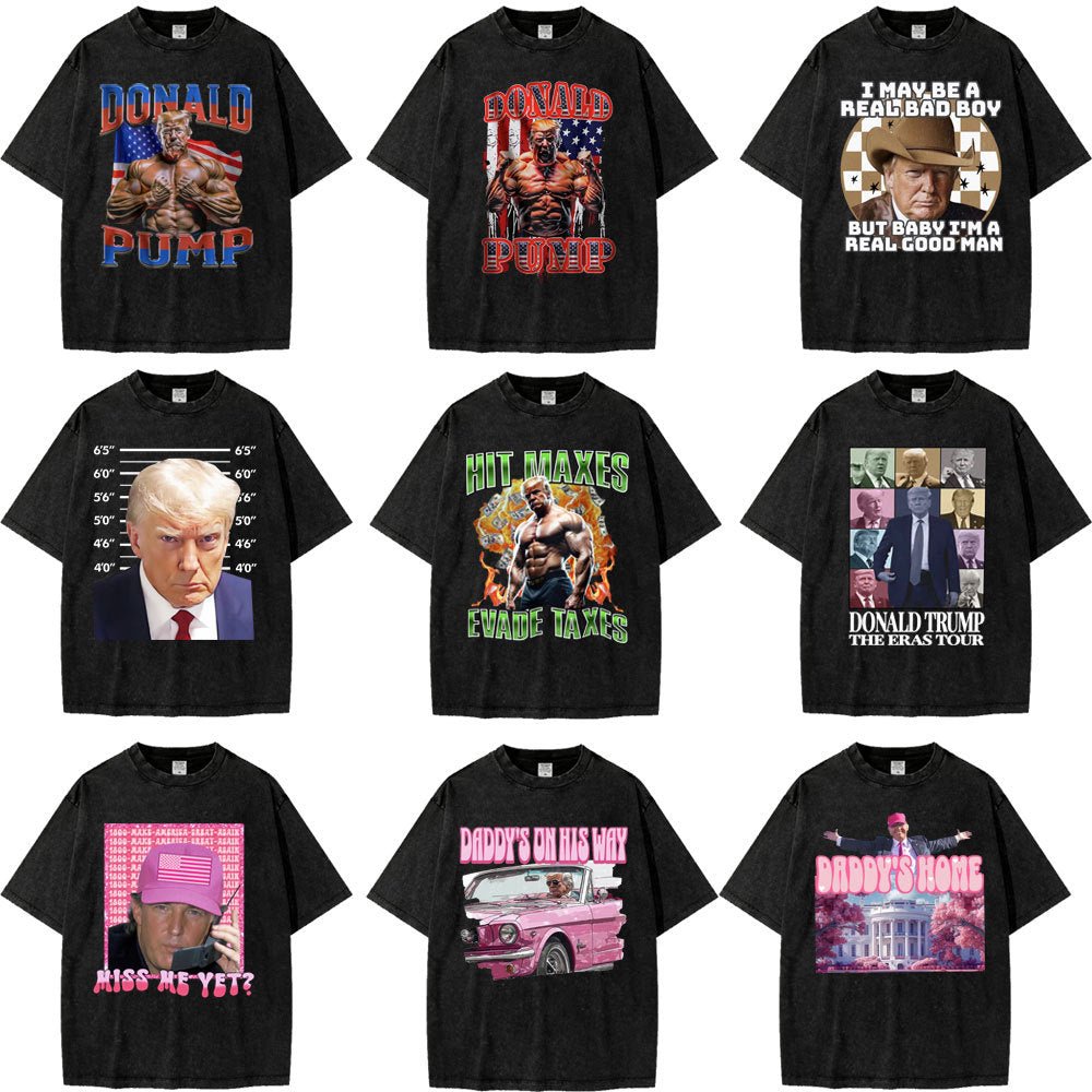 Donald Pump Gift Meme T Shirt Funny Election Gym Graphic T - s - Tech Tready