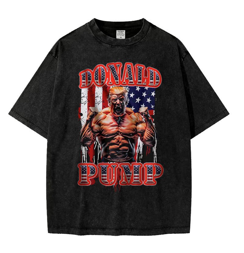 Donald Pump Gift Meme T Shirt Funny Election Gym Graphic T - s - Tech Tready