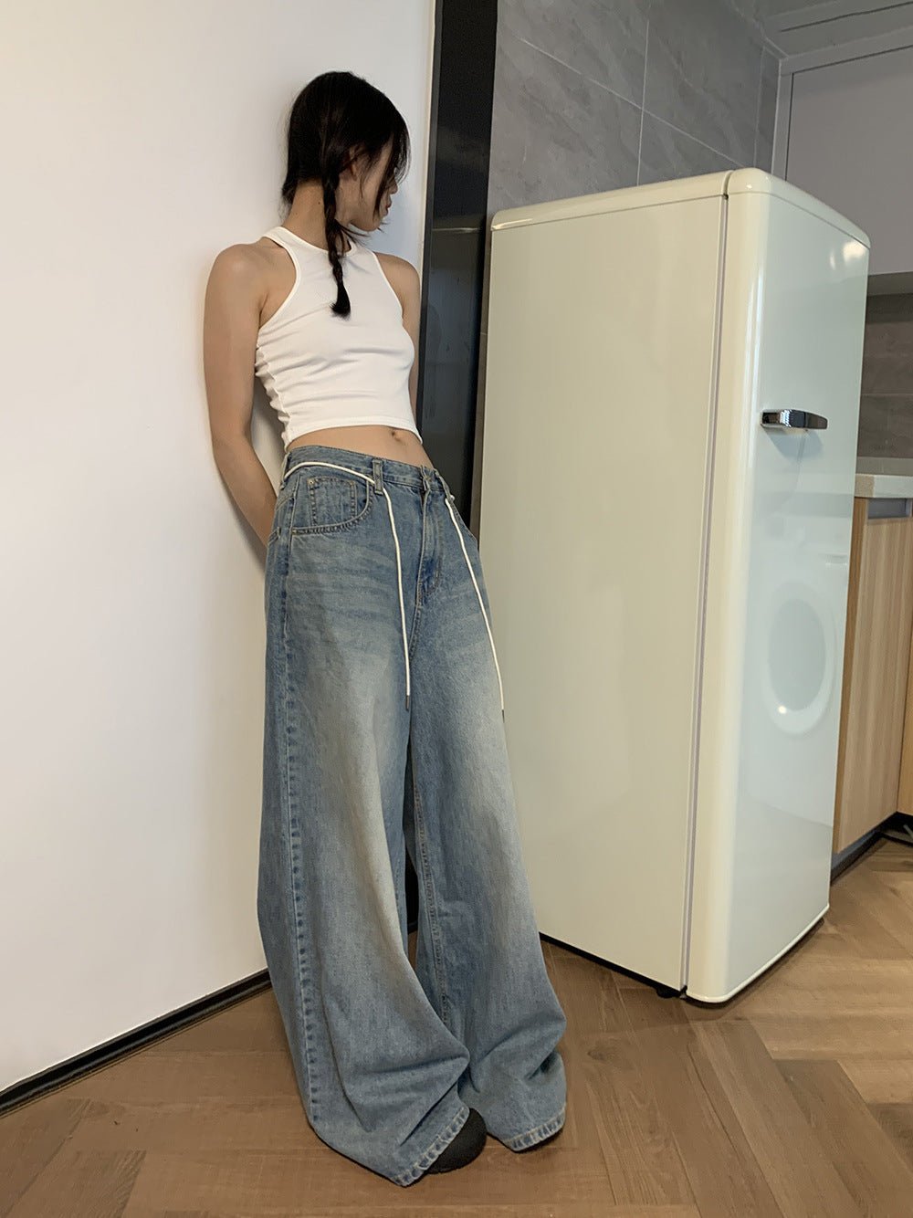 Drawstring Leisure Baggy Pants Children - FashionTech