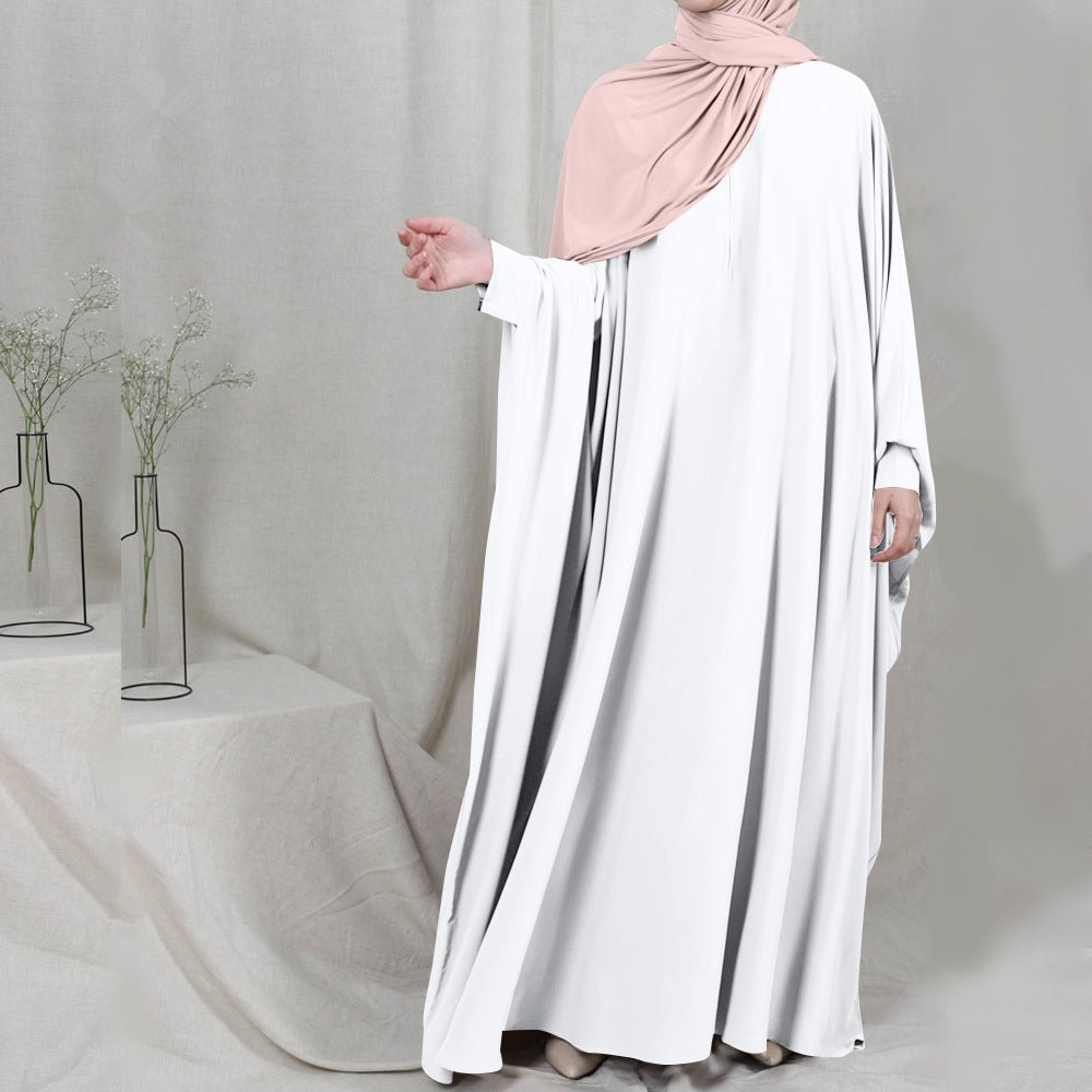 Eid Hooded Muslim Women Hijab Dress Prayer Garment Jilbab Abaya Long Khimar Full Cover Ramadan Gown Abayas Islamic Clothes Niqab - Tech Tready